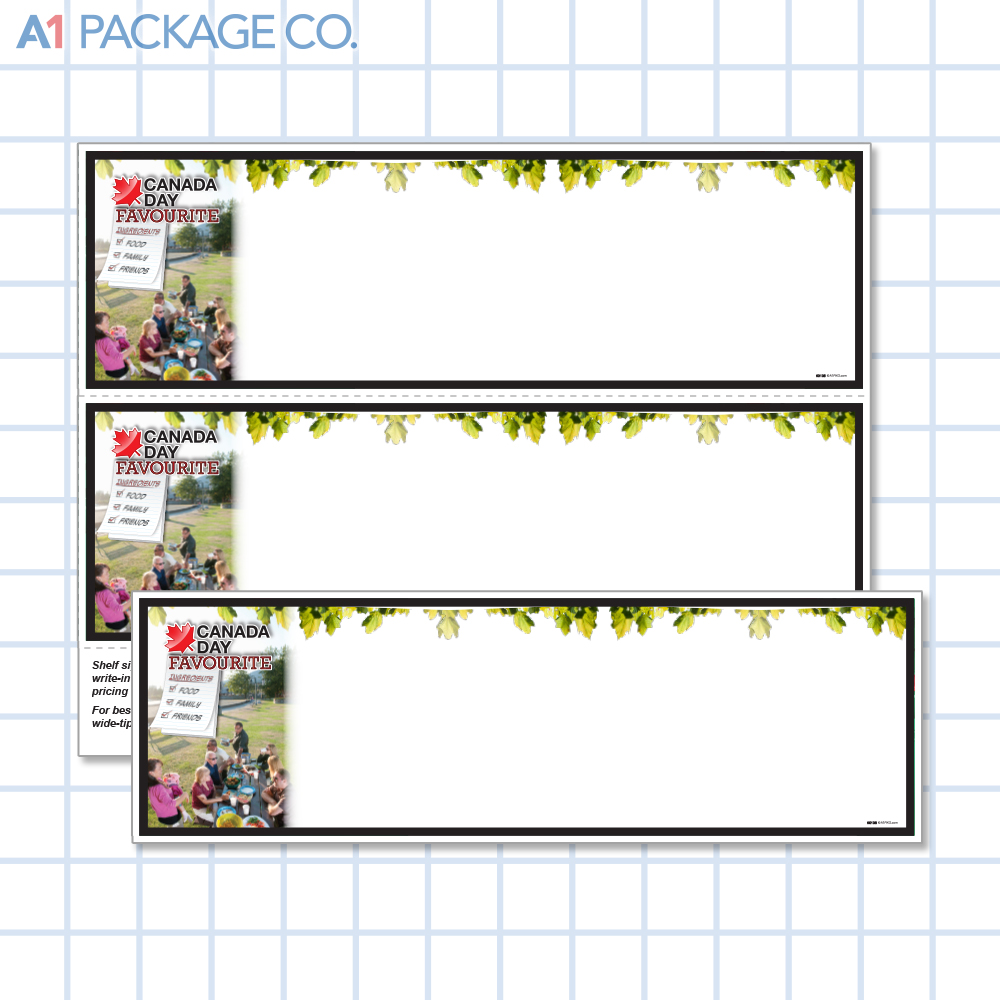 Canada Day Placards (11x3.5 inch) 10 Count