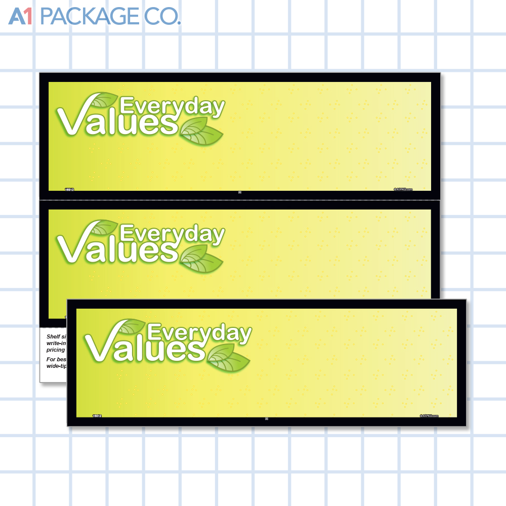 Everyday Values Placards (11x3.5 inch) 10 Count