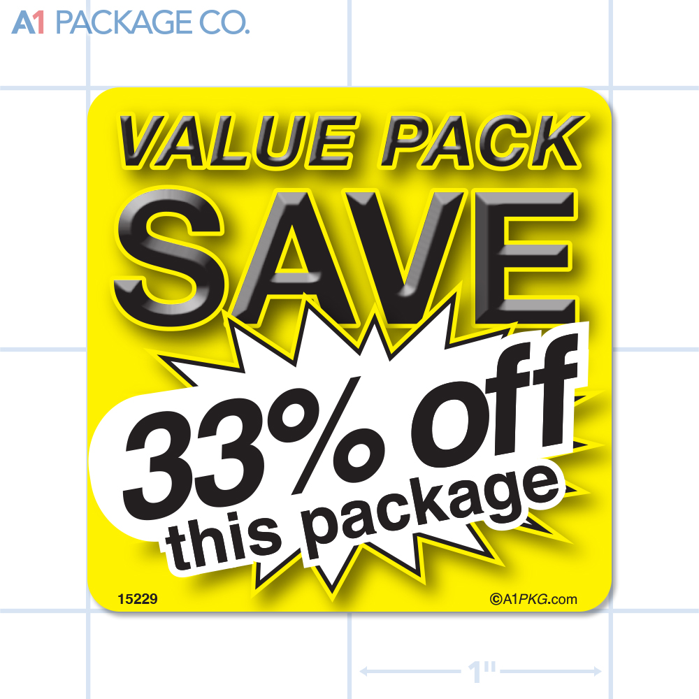 Value Pack Save 33% Off Label (2x2 inch) 500/roll