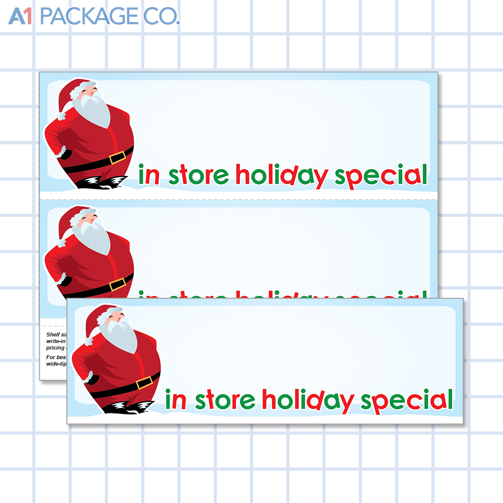 In Store Holiday Special Placards (11x3.5 inch) 10 Count