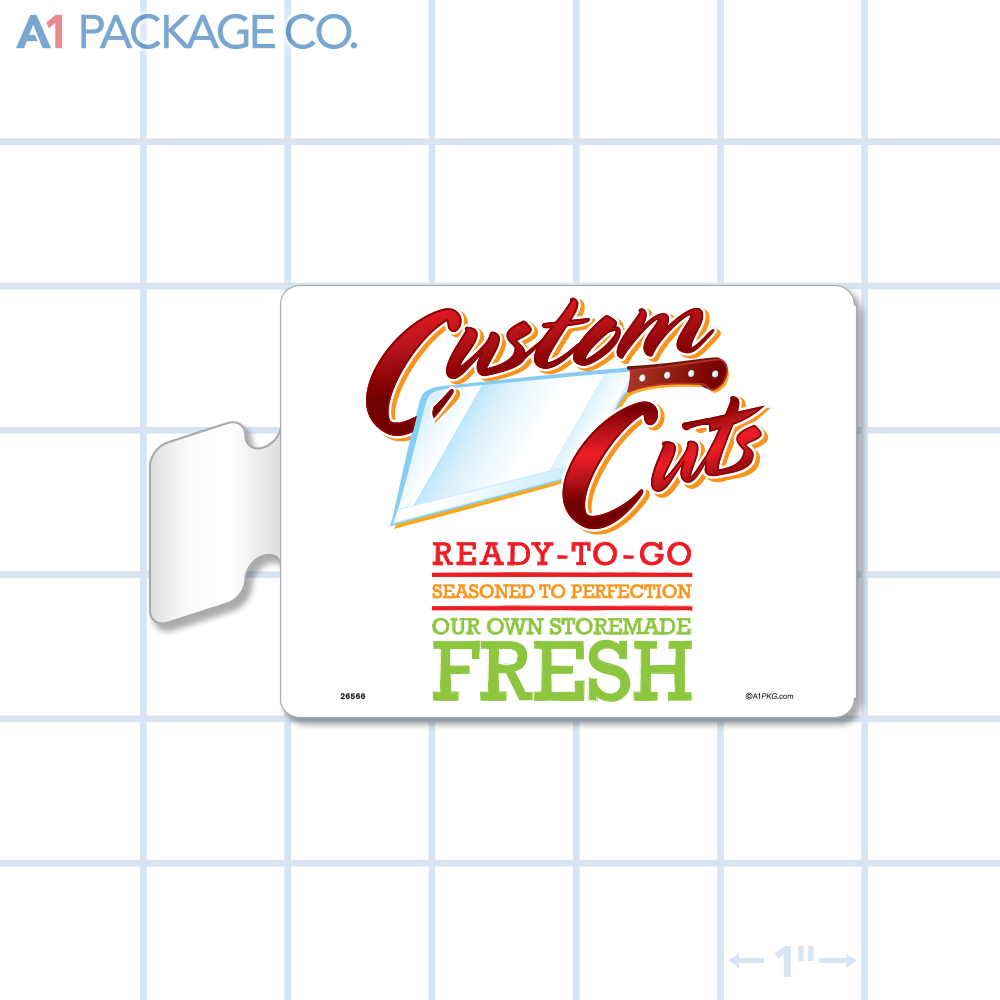 Custom Cuts Rectangle Aisle Talker (4x3 inch)