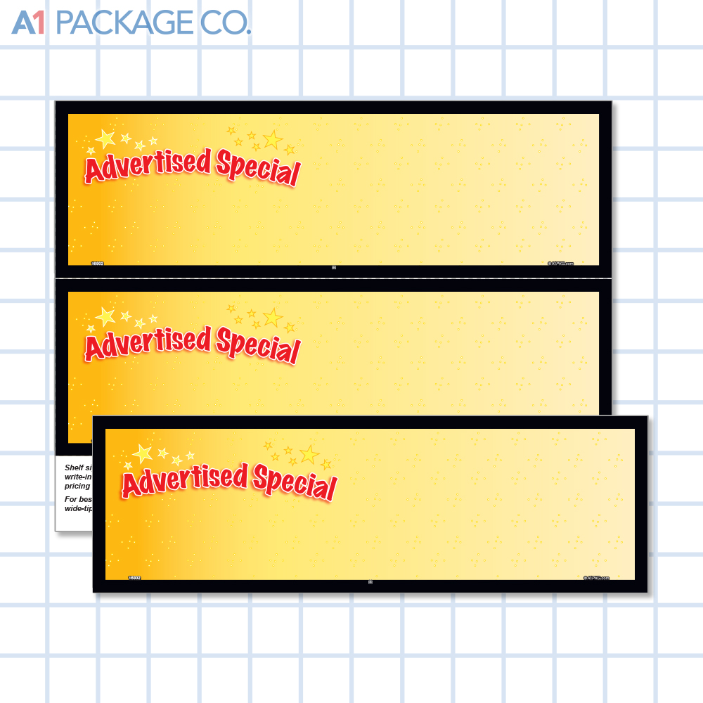 Advertised Special Placards (11x3.5 inch) 10 Count