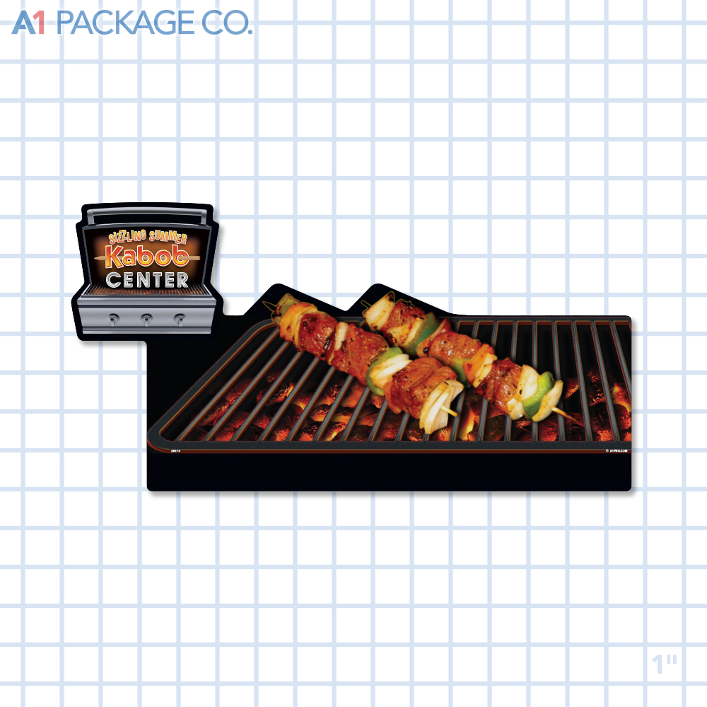 Sizzling Summer Kabob Center Small Case Divider (14.25x8 inch) 