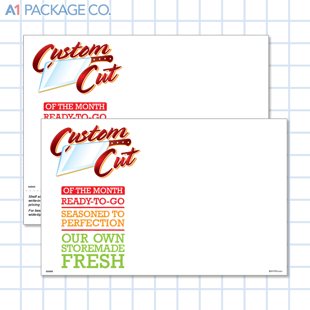 Custom Cuts Placards (11x7 inch) 5 Count