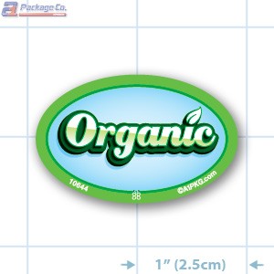 Organic Full Color Oval Merchandising Labels - Copyright - A1PKG.com SKU -  10644
