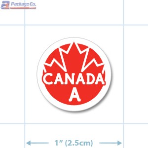  Canada Prime Grade A Red Circle Merchandising Labels - Copyright - A1PKG.com SKU - 20325