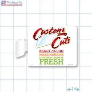 Custom Cuts Merchandising Rectangle Aisle Talker - Copyright - A1PKG.com - 26566