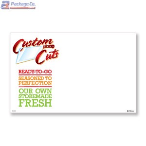 Custom Cuts Merchandising Placards 1UP (11" x 7") - Copyright - A1PKG.com - 26567