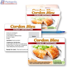 Cordon Bleu Cooking Instruction Cards with Holder - Copyright - A1PKG.com SKU # 26590