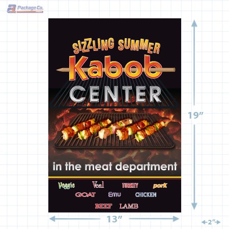 Sizzling Summer Kabob Center Merchandising Landscaped Poster Copyright A1PKG.com - 28021