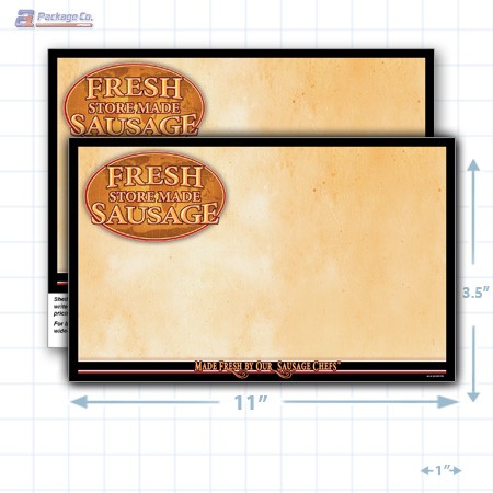 Fresh Store Made Sausage Merchandising Placards 1UP (11" x 7") - Copyright - A1PKG.com - 28164