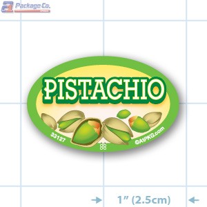Pistachio Full Color Oval Merchandising Labels - Copyright - A1PKG.com SKU -  33127