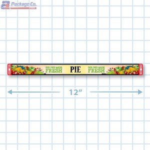 "Pie" Our Own Made Fresh Safe-T-Seal Full Color Merchandising Label Copyright A1PKG.com - 35007