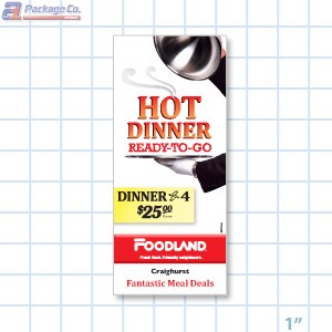 Foodland- Hot Dinner Ready To Go Merchandising  Brochure/ Menu Copyright A1Pkg.com SKU 66507