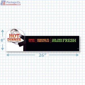 Hot Dinner Ready To Go Merchandising Large Case Divider - Copyright - A1PKG.com - 66514