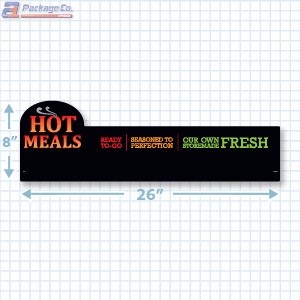 Hot Meals Ready To Go Merchandising Large Case Divider - Copyright - A1PKG.com - 66518