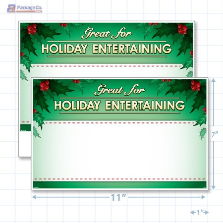 Great for Holiday Entertaining Merchandising Placards 1UP (11" x 7") - Copyright - A1PKG.com - 90333