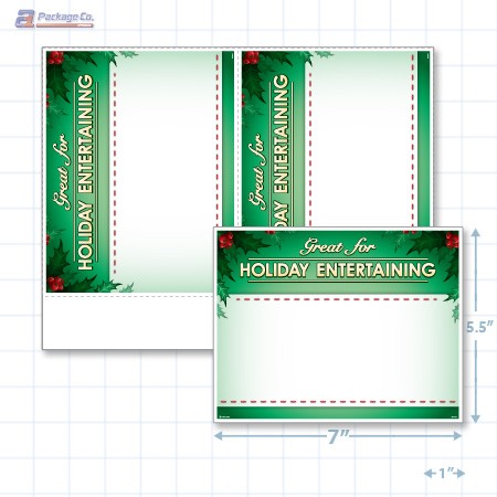 Great For Holiday Entertaining Merchandising Placards 2UP (5.5" x 7") - Copyright - A1PKG.com - 90335