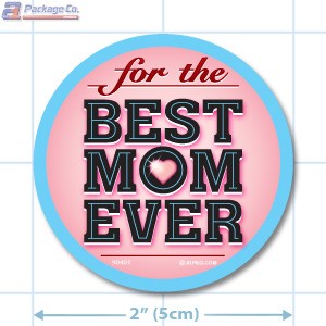 Mother's Day Full Color Circle Merchandising Labels - Copyright - A1PKG.com SKU # 90401