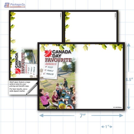 Canada Day Merchandising Placard 5.5 x 7" Copyright A1PKG.com - 90108