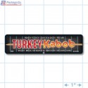 Turkey Kabob Full Color Rectangle Merchandising Label PQG (4x1 inch) 250/Roll