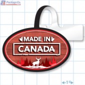 Made In Canada Merchandising Oval Shelf Dangler - Copyright - A1PKG.com - 10207