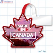Made In Canada Merchandising Maple Leaf Shelf Dangler - Copyright - A1PKG.com - 10208