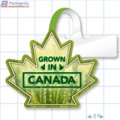 Grown In Canada Merchandising Maple Leaf Shelf Dangler - Copyright - A1PKG.com - 10210