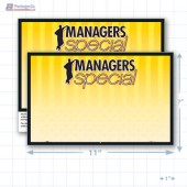 Managers Special Merchandising Placards 1UP (11" x 7") - Copyright - A1PKG.com - 16816