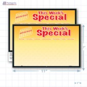 This Week's Special Merchandising Placards 1UP (11" x 7") - Copyright - A1PKG.com - 16821