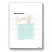Grocery List pads 25 sheets A1Pkg.com SKU 00398