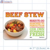 Beef Stew Full Color HMR Rectangle Merchandising Labels - Copyright - A1PKG.com SKU -  26576