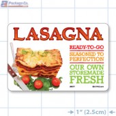 Lasagna Full Color HMR Rectangle Merchandising Labels - Copyright - A1PKG.com SKU -  26577