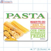 Pasta Full Color HMR Rectangle Merchandising Labels - Copyright - A1PKG.com SKU -  26581