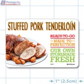 Stuffed Tenderloin Pork Full Color HMR Rectangle Merchandising Labels - Copyright - A1PKG.com SKU -  26611
