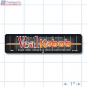 Veal Kabob Full Color Rectangle Merchandising Labels - Copyright - A1PKG.com SKU -  28008