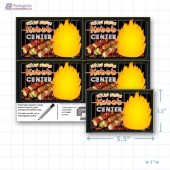 Sizzling Summer Kabob Center Merchandising Placards 4UP (5.5" x 3.5") - Copyright - A1PKG.com - 28013