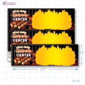 Sizzling Summer Kabob Center Merchandising Placards 2UP (11" x 3.5") - Copyright - A1PKG.com - 28025