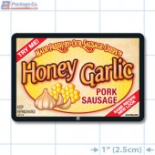 Honey Garlic Pork Sausage Full Color Rectangle Merchandising Labels - Copyright - A1PKG.com SKU -  28135