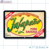 Jalapeno Pork Sausage Full Color Rectangle Merchandising Labels - Copyright - A1PKG.com SKU -  28137