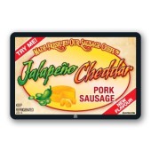 Jalapeno Cheddar Pork Sausage Full Color Rectangle Merchandising Label  (3x2inch) 500/Roll