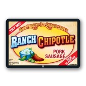 Ranch Chipotle Pork Sausage Full Color Rectangle Merchandising Label  (3x2inch) 500/Roll