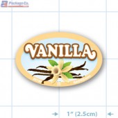 Vanilla Full Color Oval Merchandising Labels - Copyright - A1PKG.com SKU -  33138