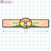 Apple Pie Full Color Strap Merchandising Label Copyright A1PKG.com - 35002