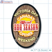 Victoria Day Full Color Oval Merchandising Label Copyright A1PKG.com - 90117