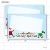 As Advertised Holiday Special Merchandising Placards 1UP (11" x 7") - Copyright - A1PKG.com - 90205
