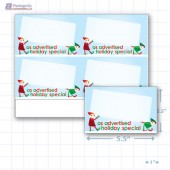 As Advertised Holiday Special Merchandising Placards 4UP (5.5" x 3.5") - Copyright - A1PKG.com - 90207