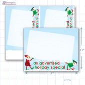 As Advertised Holiday Special Merchandising Placard 7.5x5" - Copyright - A1PKG.com SKU - 90208
