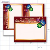 As Advertised Holiday Special Merchandising Placard 5.5 x 7" - Copyright - A1PKG.com SKU - 90307