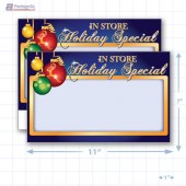 In Store Holiday Special (Elegant) Merchandising Placards 1UP (11" x 7") - Copyright - A1PKG.com - 90308